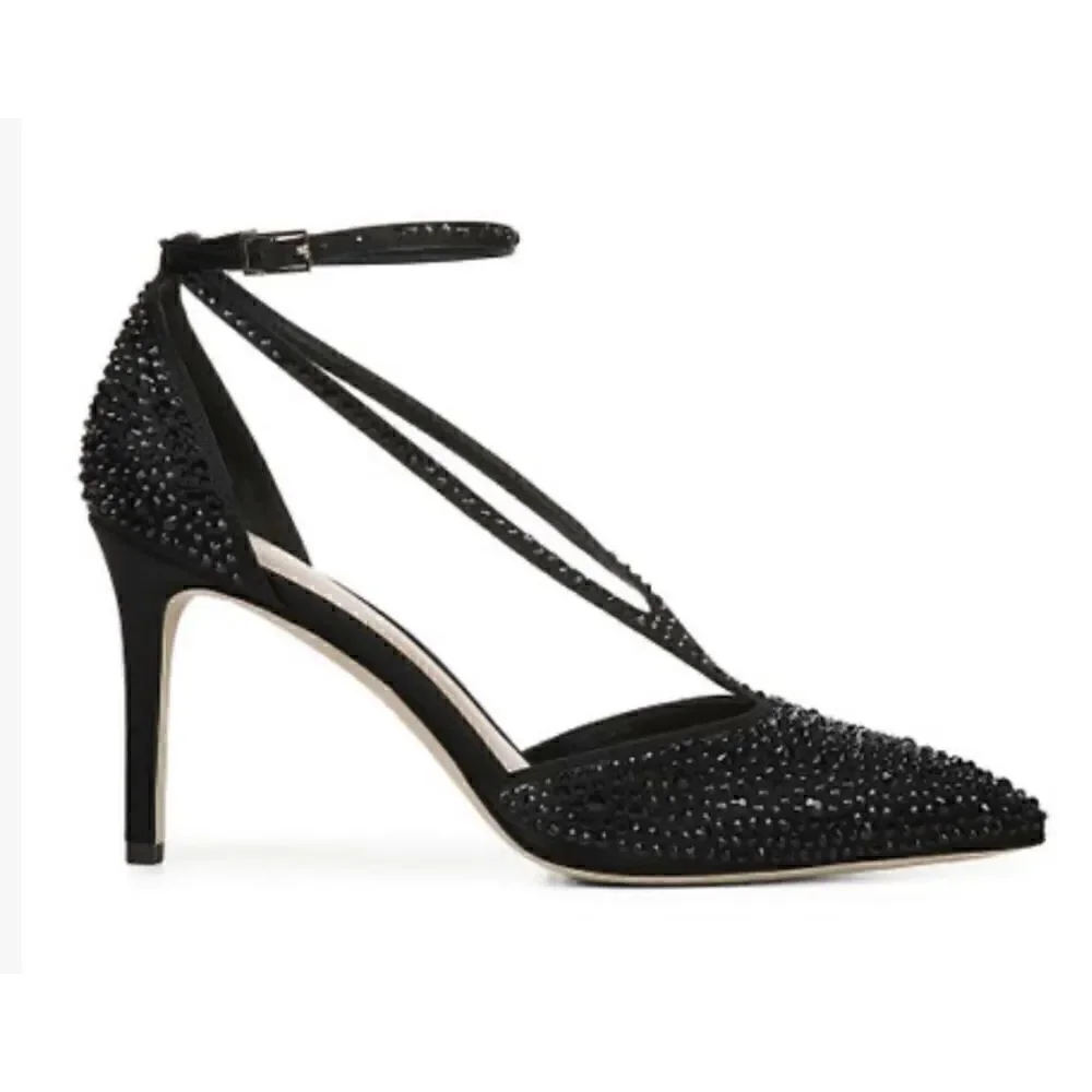Via Spiga Black Nora Pump Size 8.5 New  3.5'' heel